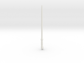 Wizard Wand Twisted Knot: YO-SD doll size  in White Natural Versatile Plastic