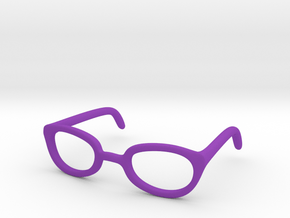 Eye Glasses Frames Egg: BJD doll size MSD in Purple Processed Versatile Plastic