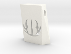 Jedi Pendant in White Processed Versatile Plastic