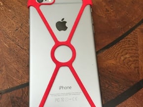 X shell for iPhone 6+ in Red Processed Versatile Plastic