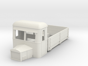 009 dropside goods railbus with bonnet in White Natural Versatile Plastic