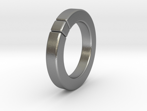 Caleb - Cubeamond Ring in Natural Silver: 6.75 / 53.375