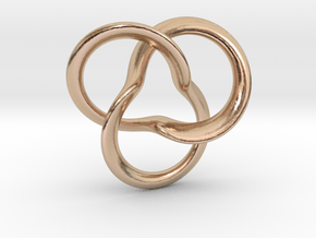 clover Knot in 14k Rose Gold Plated Brass