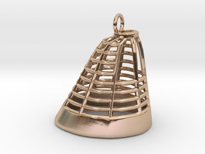 Cage Crinoline, c. 1863-1868 in 14k Rose Gold Plated Brass