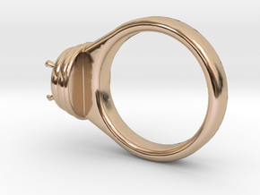 Alessa Design Ring Ø17.83mm  Ø8 Mm Diamond Fit in 14k Rose Gold