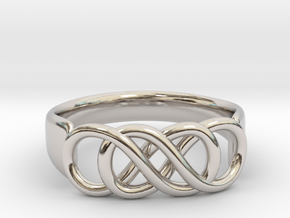 Double Infinity Ring 22.2mm V2 in Platinum
