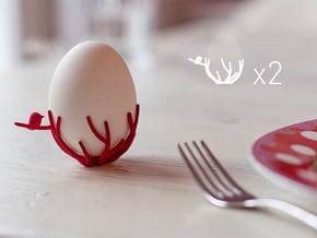 birdsnest eggcups duo in White Natural Versatile Plastic
