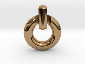 Power Symbol Pendant in Polished Brass