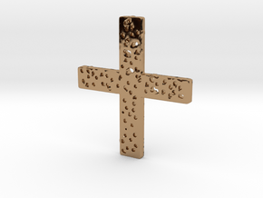 The Old Rugged Cross... in Polished Brass