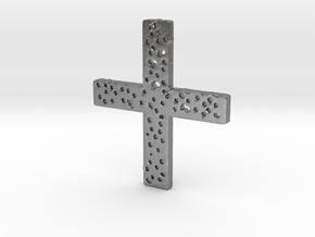 The Old Rugged Cross... in Natural Silver