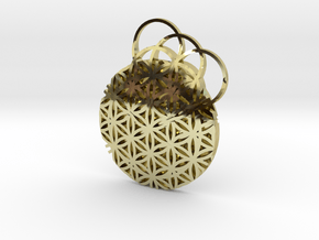 Flower Of Life Pendent in 18K Gold Plated