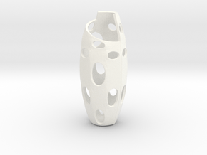 Flower Vase in White Processed Versatile Plastic