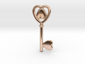 Key Of Love in 14k Rose Gold Plated Brass