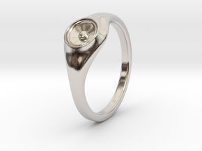  Liza - Ring - US 6¾ - 17.12mm in Rhodium Plated Brass: 6.75 / 53.375