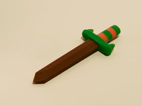 Zelda Fan Art: TLoZ: Sword (Wooden) in Full Color Sandstone