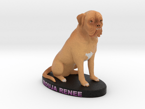 Custom Dog Figurine - Rouja in Full Color Sandstone