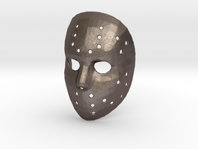 Jason Voorhees Mask in Polished Bronzed Silver Steel