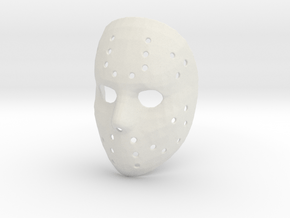 Jason Voorhees Mask in White Natural Versatile Plastic