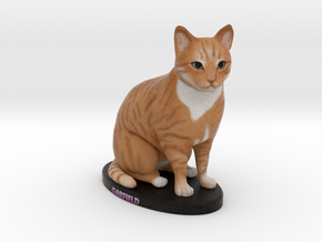 Custom Cat Figurine - Garfield in Full Color Sandstone