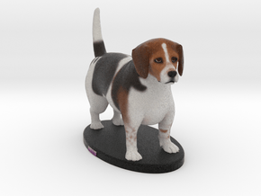 Custom Dog Figurine - Millie in Full Color Sandstone