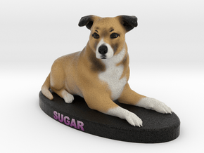Custom Dog Figurine - Sugar in Full Color Sandstone