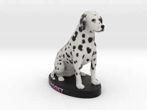 Custom Dog Figurine - Cooky in Full Color Sandstone