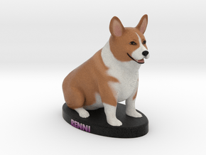 Custom Dog Figurine - Renni in Full Color Sandstone
