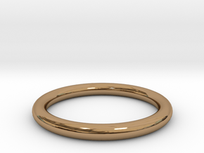 Ring,17.462 in Polished Brass