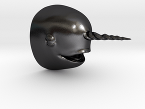 Narwhal in Polished and Bronzed Black Steel