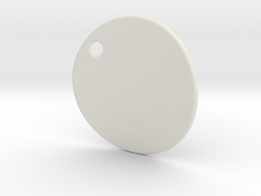 Curved pendant - customization possible  in White Natural Versatile Plastic