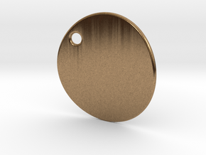Curved pendant - customization possible  in Natural Brass