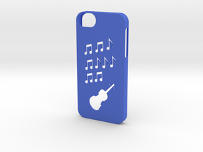 Iphone 5/5s music case  in Blue Processed Versatile Plastic