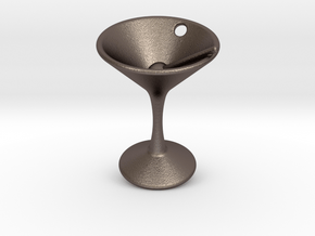 Martini in Polished Bronzed Silver Steel