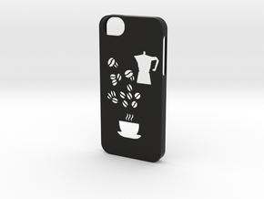 Iphone 5/5s coffee case in Black Natural Versatile Plastic