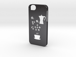 Iphone 5/5s coffee case in Polished and Bronzed Black Steel