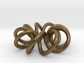 (9, 2) Spiral Torus in Natural Bronze