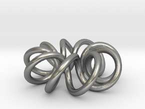 (9, 2) Spiral Torus in Natural Silver