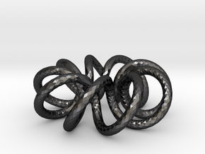 (9, 2) Spiral Torus in Polished and Bronzed Black Steel