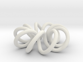 (9, 2) Spiral Torus in White Natural Versatile Plastic