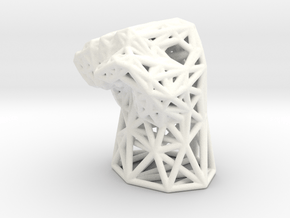 Fight the Power Voronoi Fist in White Processed Versatile Plastic