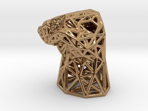 Fight the Power Voronoi Fist in Polished Brass
