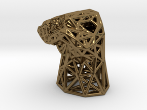 Fight the Power Voronoi Fist in Polished Bronze