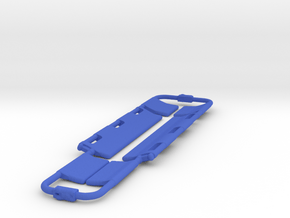 Scoop Stretcher Keychain in Blue Processed Versatile Plastic: 28mm