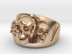 Writers Ring in 14k Rose Gold Plated Brass