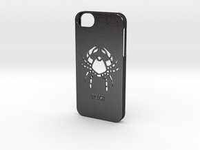 Iphone 5/5s cancer case in Polished and Bronzed Black Steel