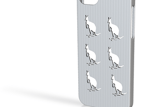 Iphone 5/5s kangaroo case in Tan Fine Detail Plastic