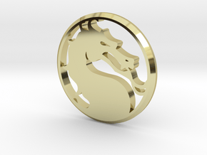 Mortal Kombat Medallion in 18k Gold Plated Brass