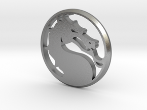 Mortal Kombat Medallion in Natural Silver