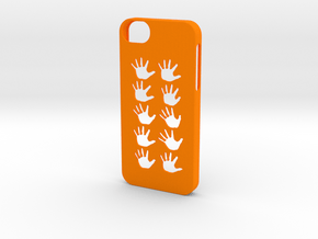 Iphone 5/5s hand case in Orange Processed Versatile Plastic