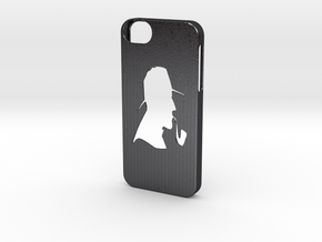 Iphone 5/5s detective case in Polished and Bronzed Black Steel